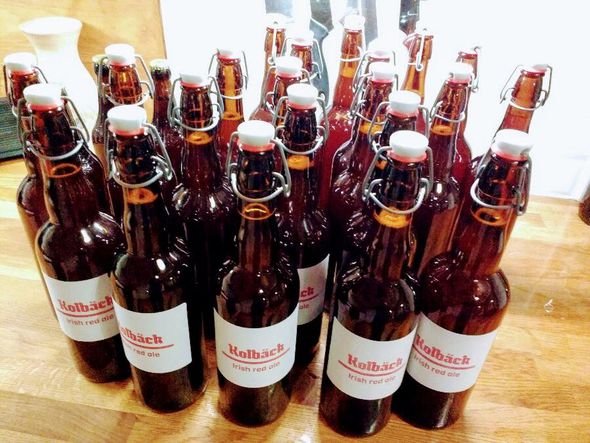 Irish Red Ale bottled