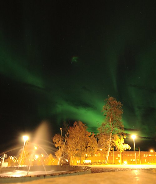 Polarlicht über
Kiruna