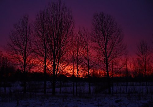 Sonnenaufgang heute
morgen